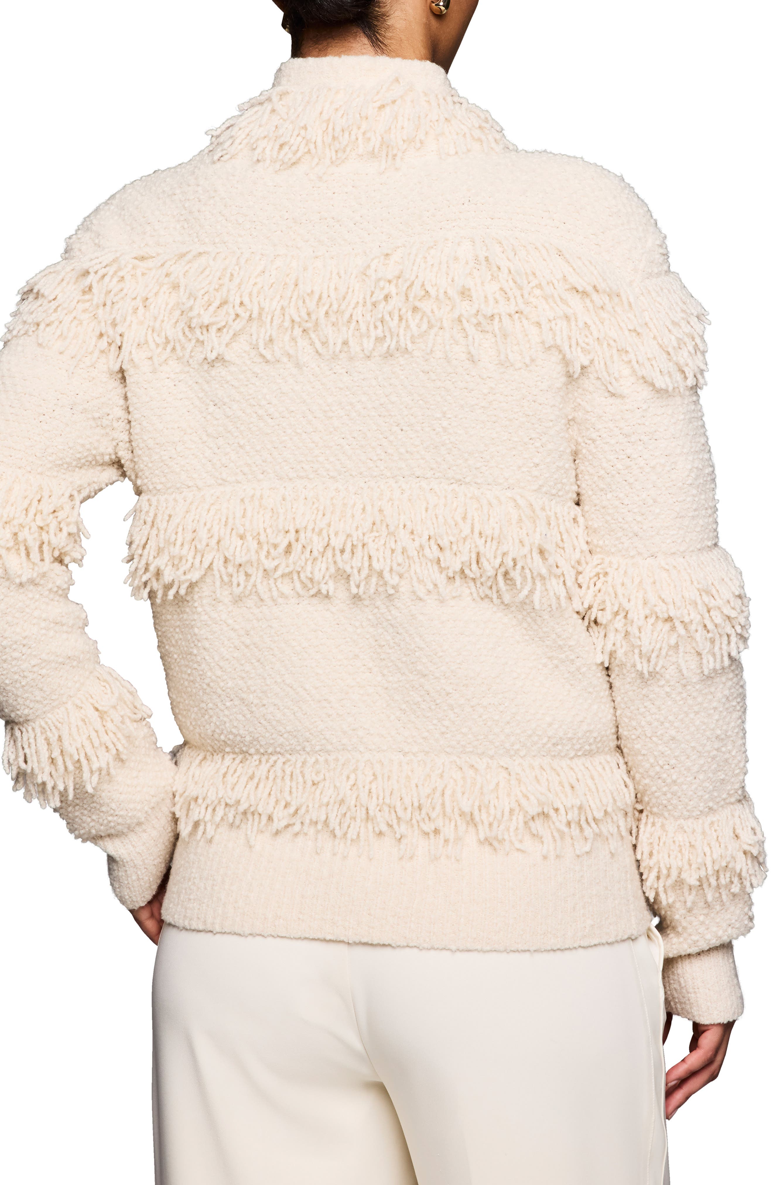 Fringe Knit Jacket - image 4
