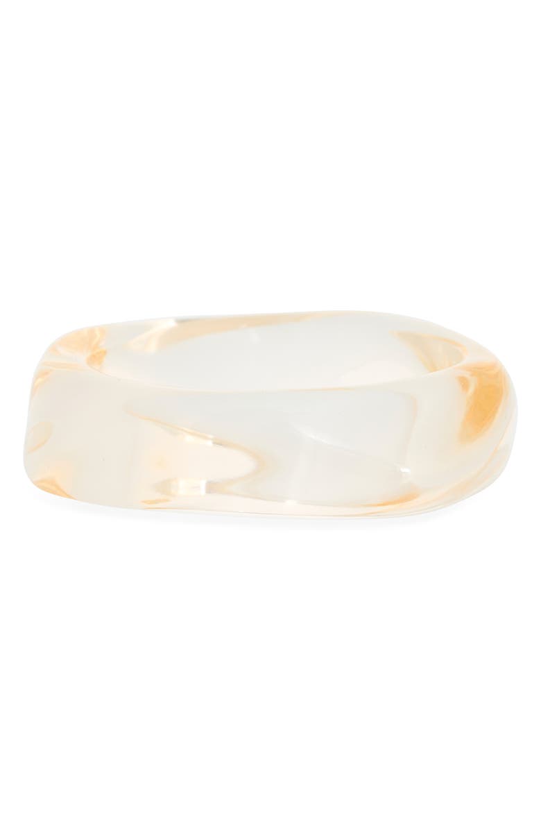 NORDSTROM RACK Resin Bangle Bracelet, Main, color, Clear