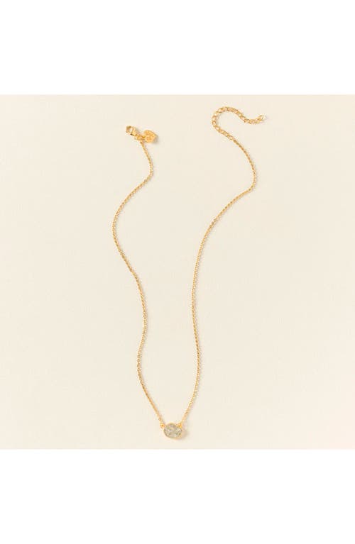 Shana Gulati Sliced Raw Diamond Pebble Necklace