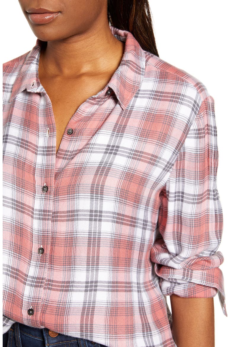 Plaid Shirt, Alternate, color, BLACK PINK DARK SHADOW PLAID