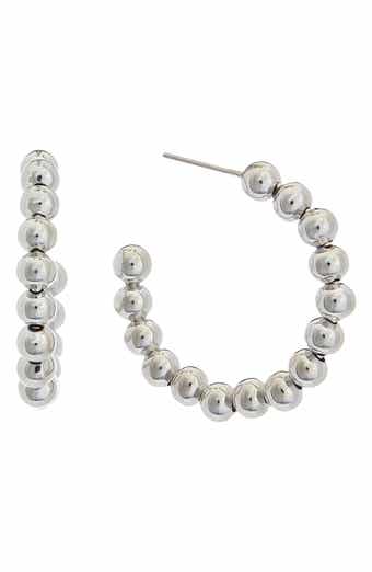 Juvell Beaded Hoop Earrings