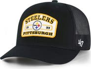 '47 Men's '47 Black Pittsburgh Steelers Roadway Adjustable Trucker Hat