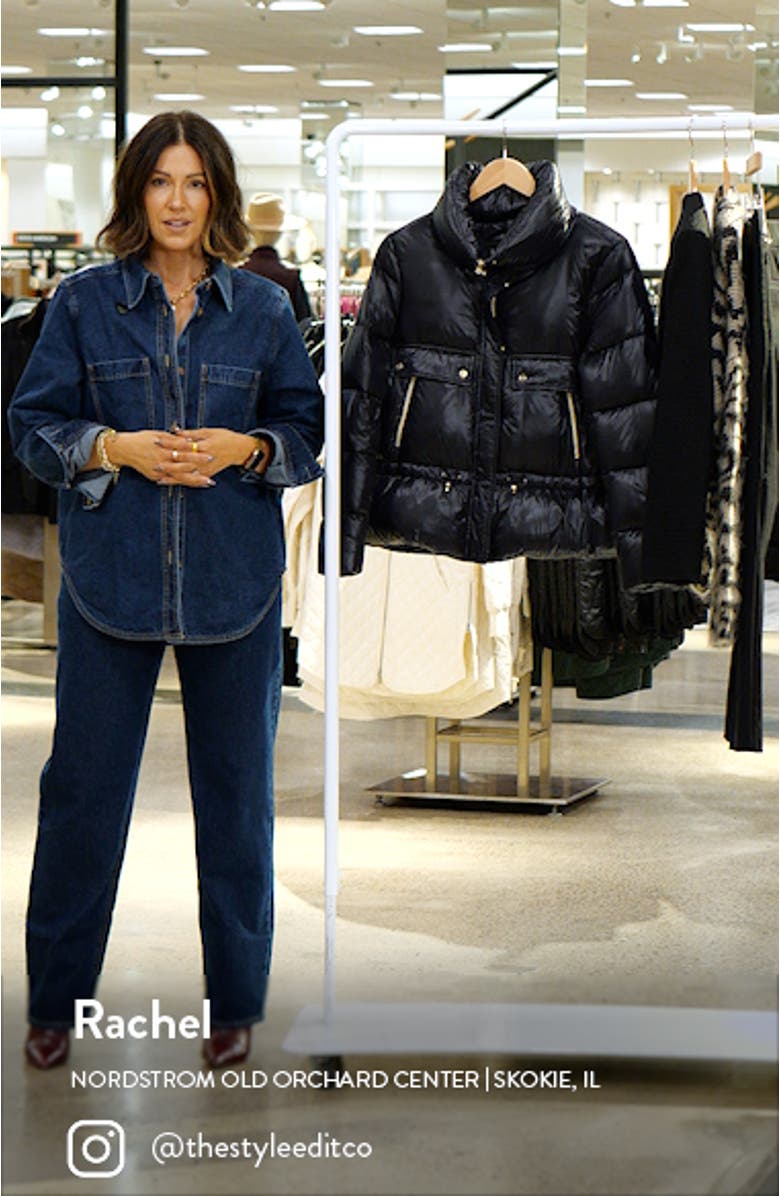 Pocket Detail Down Puffer Coat, sales video thumbnail