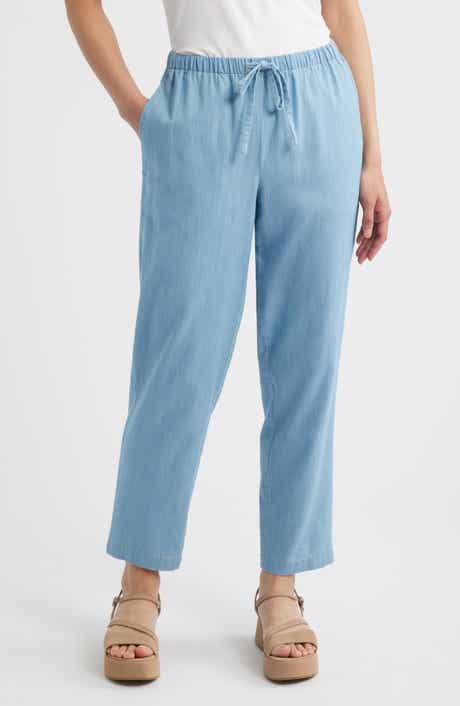 Eileen Fisher Tapered Ankle Drawstring Pants