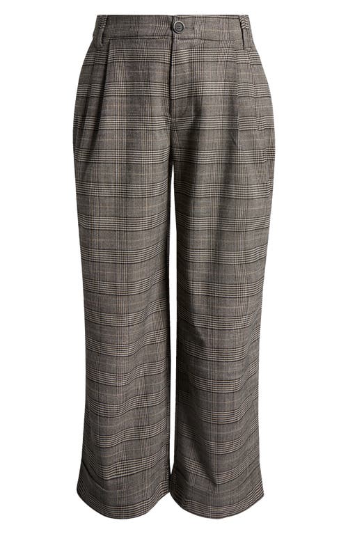 Wit & Wisdom Skyrise Glen Plaid Pleated Wide Leg Trousers