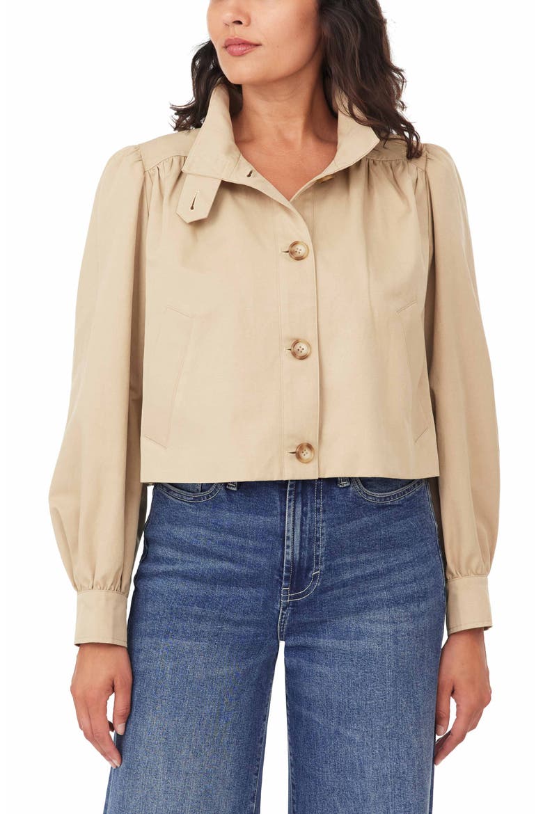 Crop Swing Jacket, Main, color, BRITISH TAN