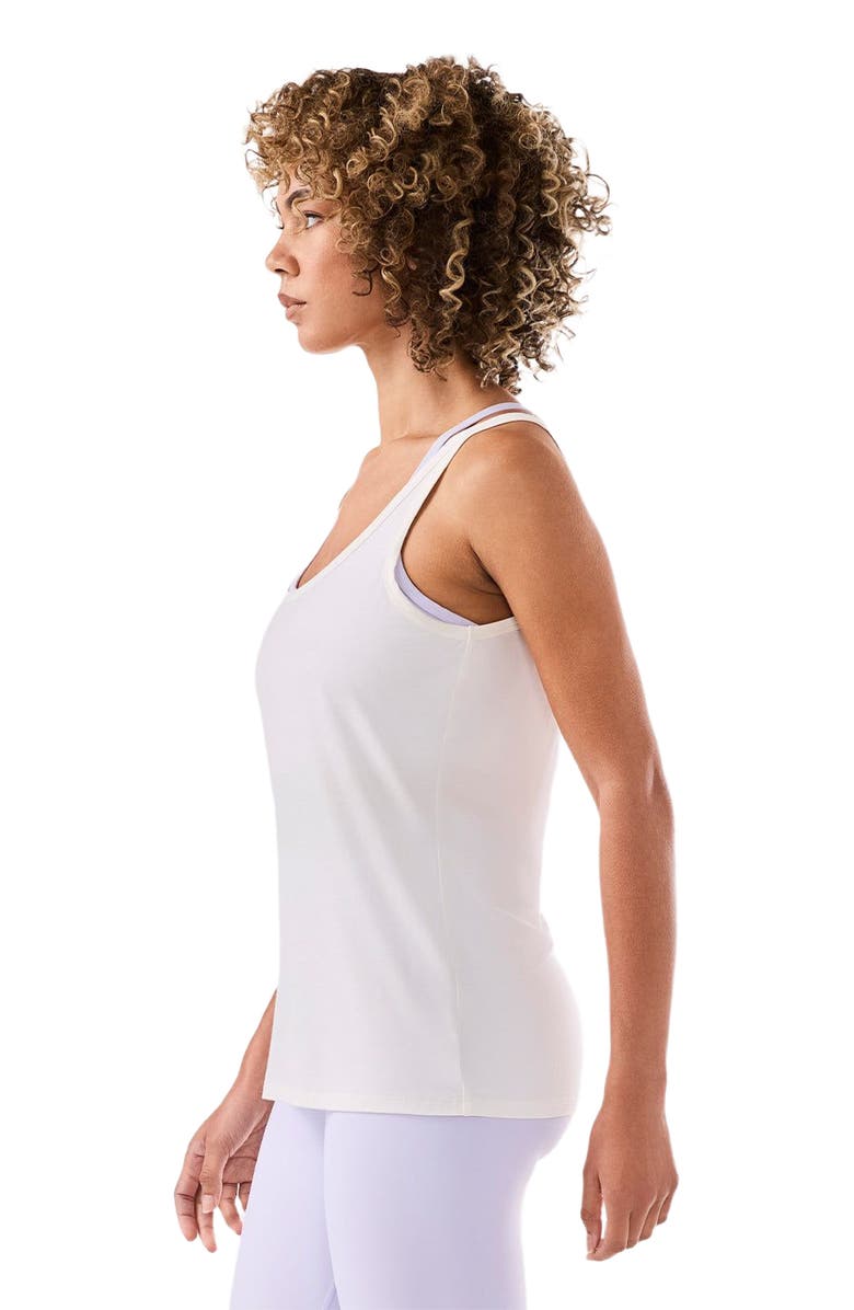 Tavi Fitted Swoop Tank, Alternate, color, Coconut