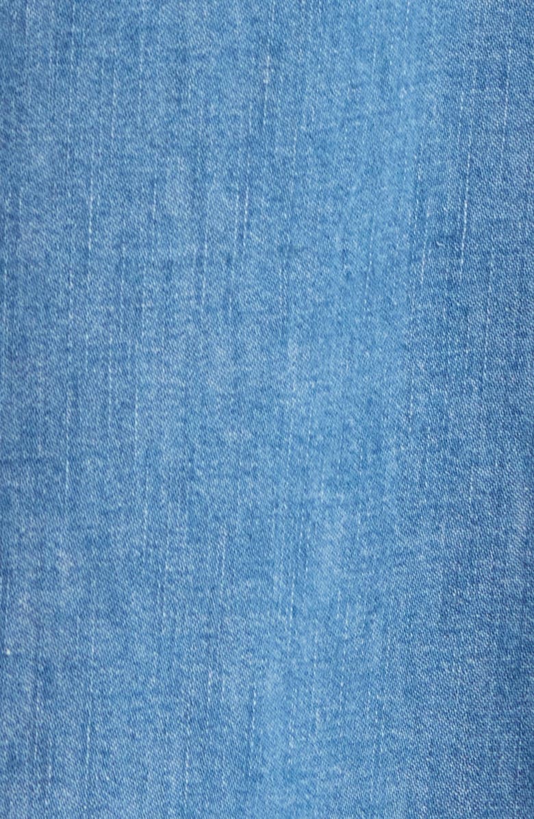 Treasure & Bond Flutter Sleeve Chambray Midi Dress, Alternate, color, Light Blue Wash