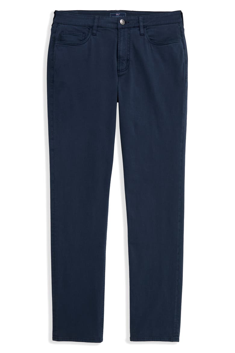 Sateen Five Pocket Pants, Alternate, color, BLUE BLAZER