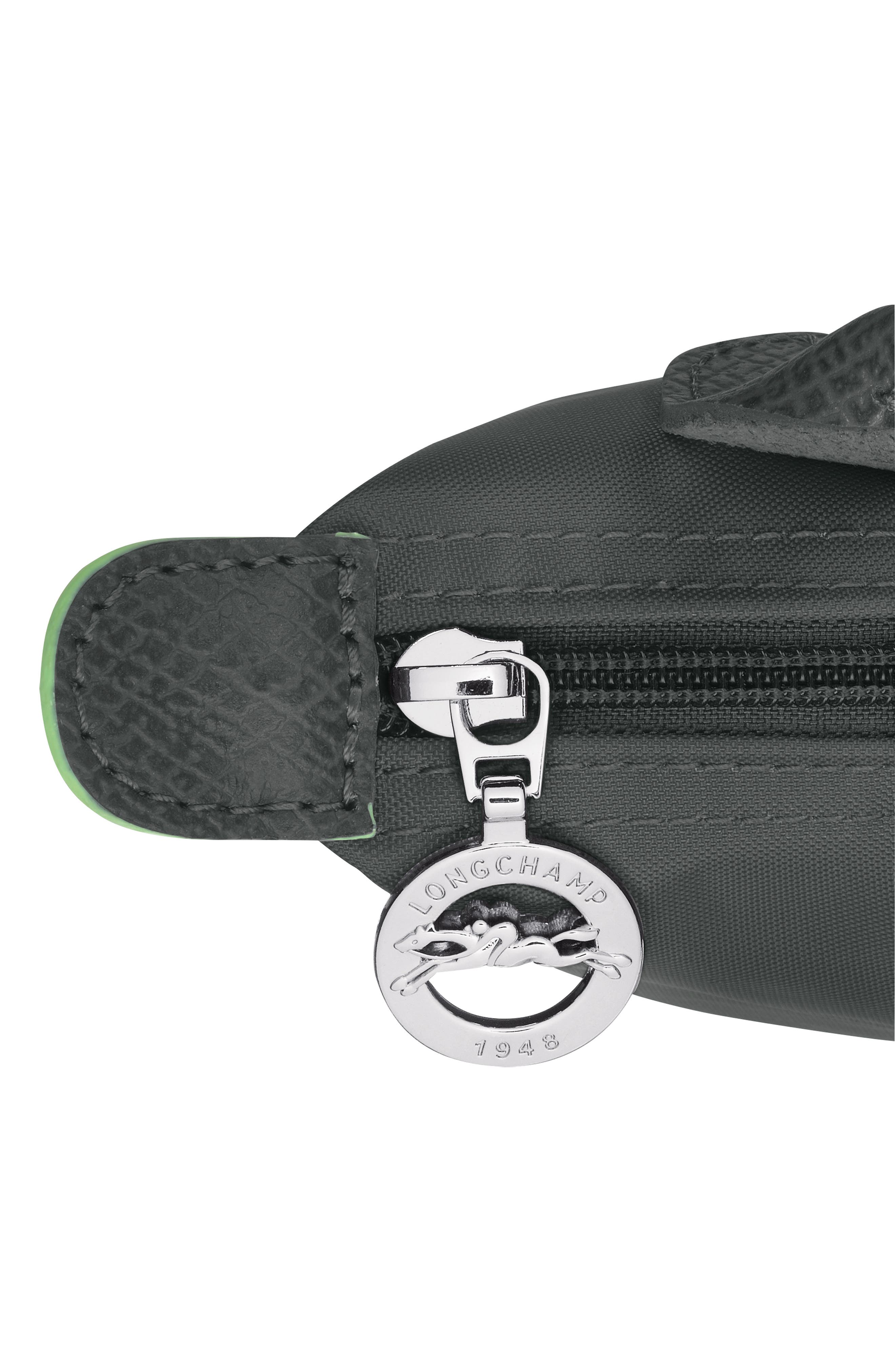 Longchamp Le Pliage Recycled Canvas Cosmetics Case, Alternate, color, Graphite