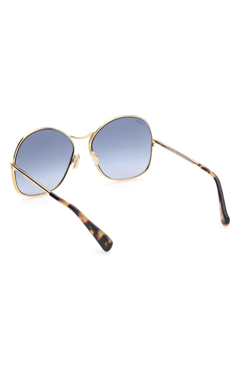 Max Mara 60mm Geometric Sunglasses, Alternate, color, 