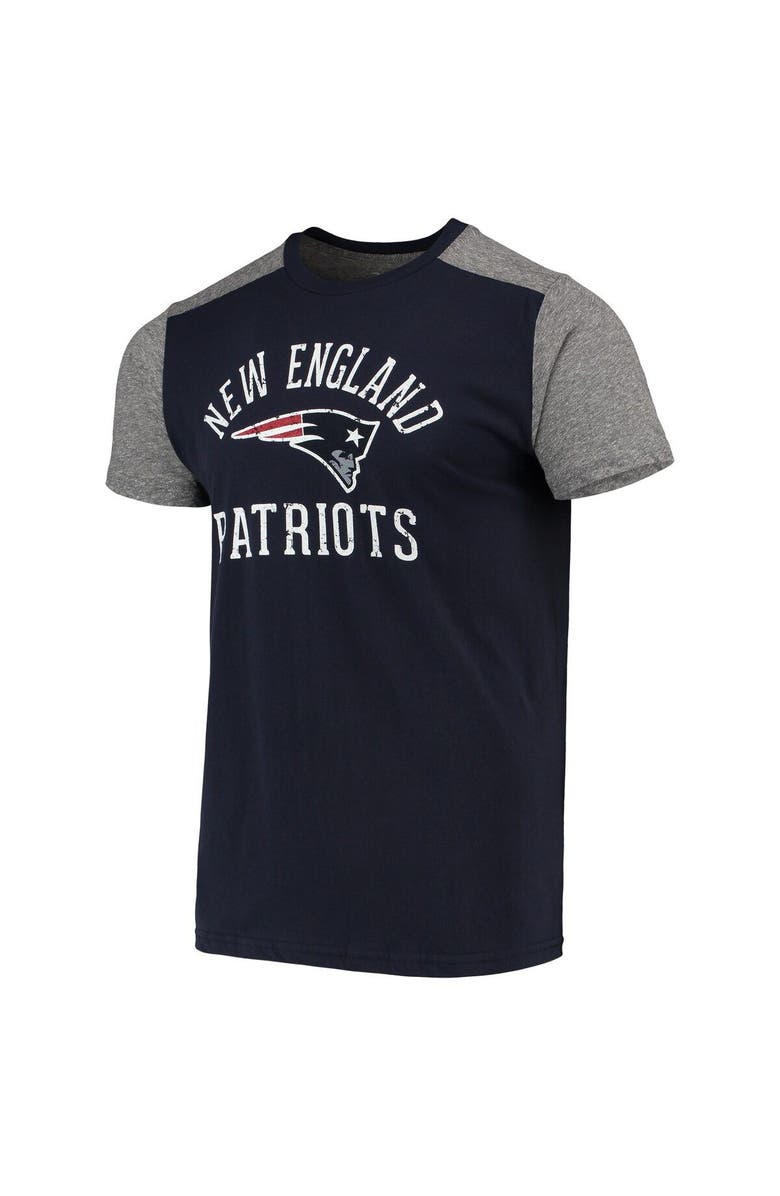 Majestic Threads Men's Majestic Threads Navy/Gray New England Patriots Field Goal Slub T-Shirt, Alternate, color, Navy