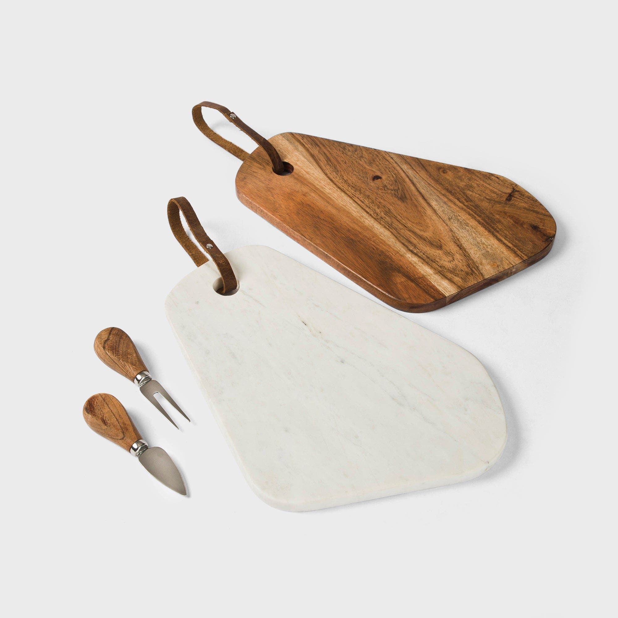 selected White Marble/Wood
