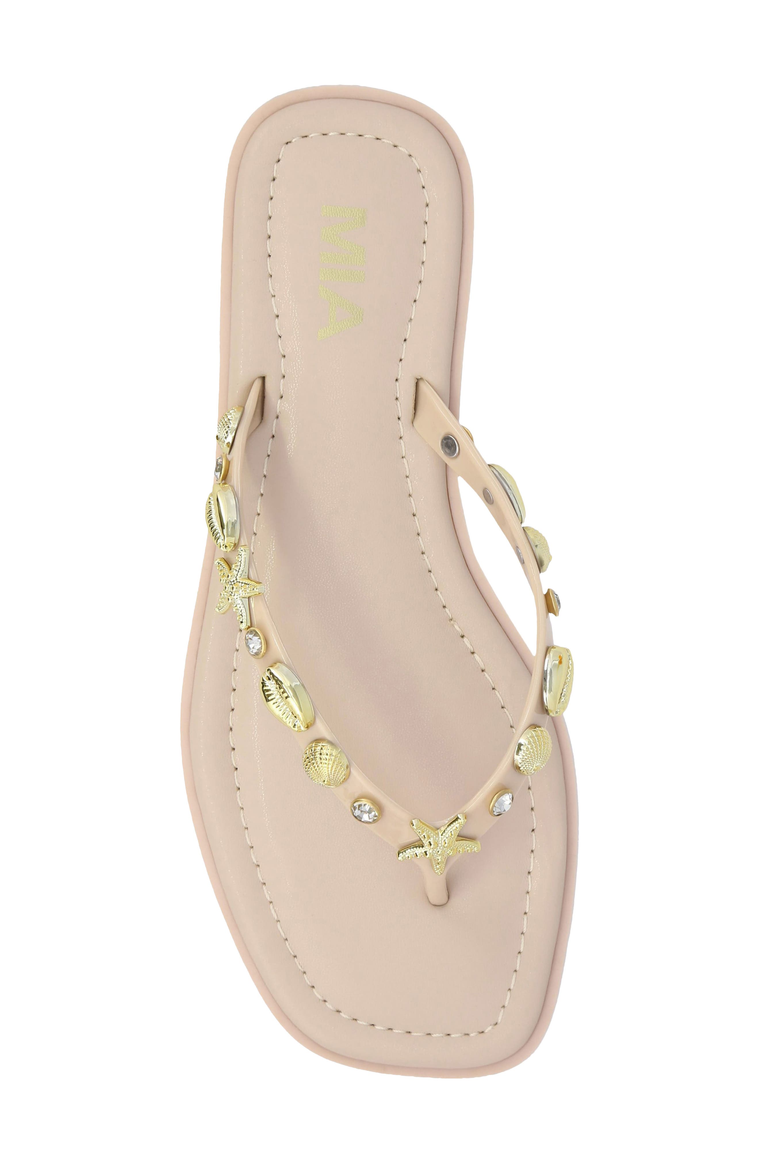 MIA Tulah Flip Flop, Alternate, color, Beige