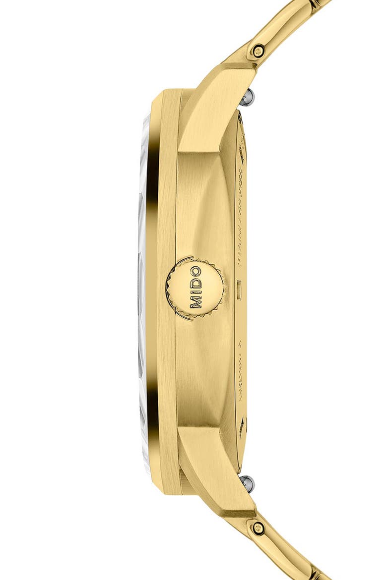 Commander Lady Automatic Bracelet Watch, 35mm, Alternate, color, CHAMPAGNE / GOLDEN