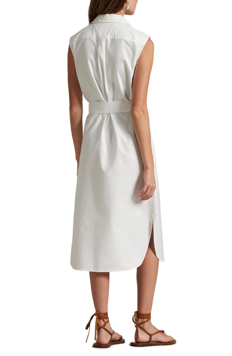 Sleeveless Cotton Shirtdress