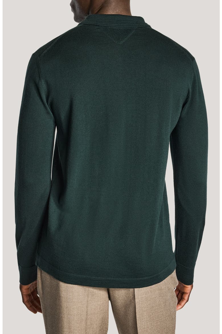 Merino Wool Quarter Zip Sweater, Alternate, color, HUNTER