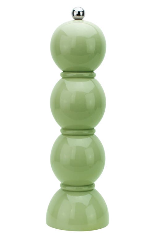 Addison Ross London Bobbin Salt & Pepper Grinder In Green