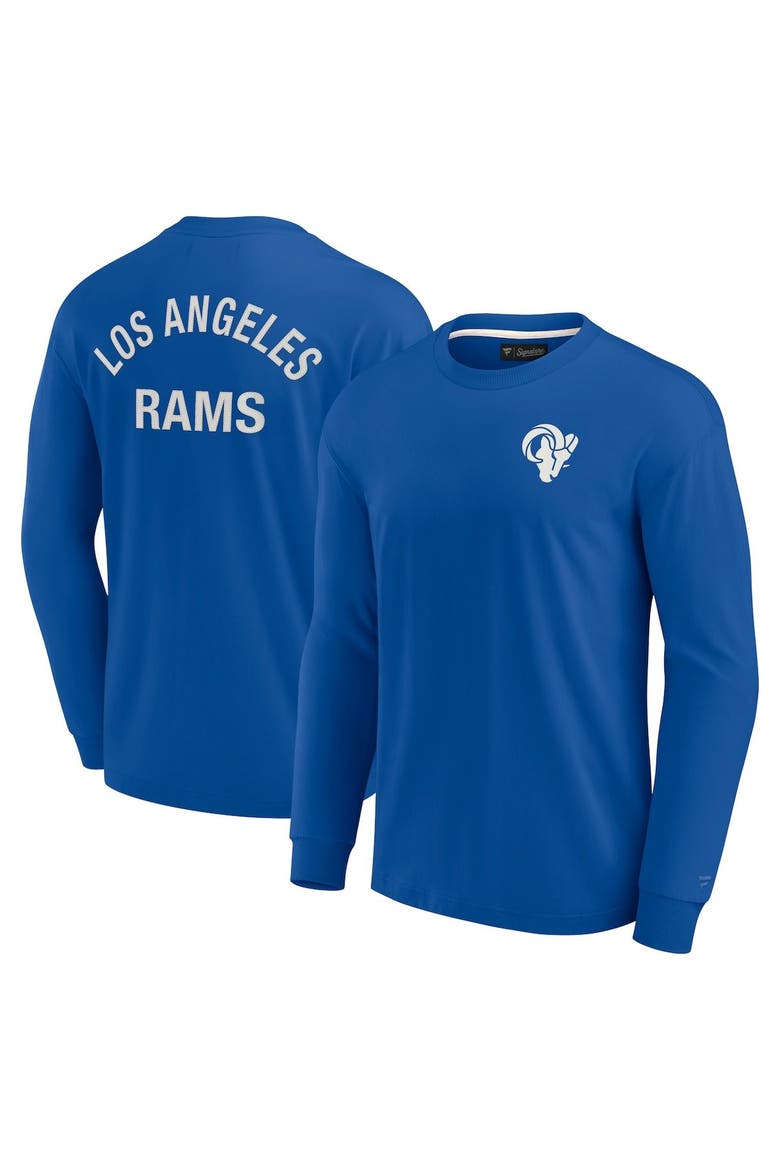 Unisex Fanatics Signature Royal Los Angeles Rams Elements Super Soft Long Sleeve T-Shirt, Main, color, Royal