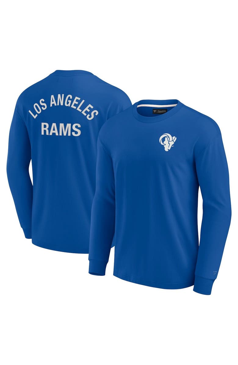 Fanatics Signature Unisex Fanatics Signature Royal Los Angeles Rams Elements Super Soft Long Sleeve T-Shirt, Main, color, Royal
