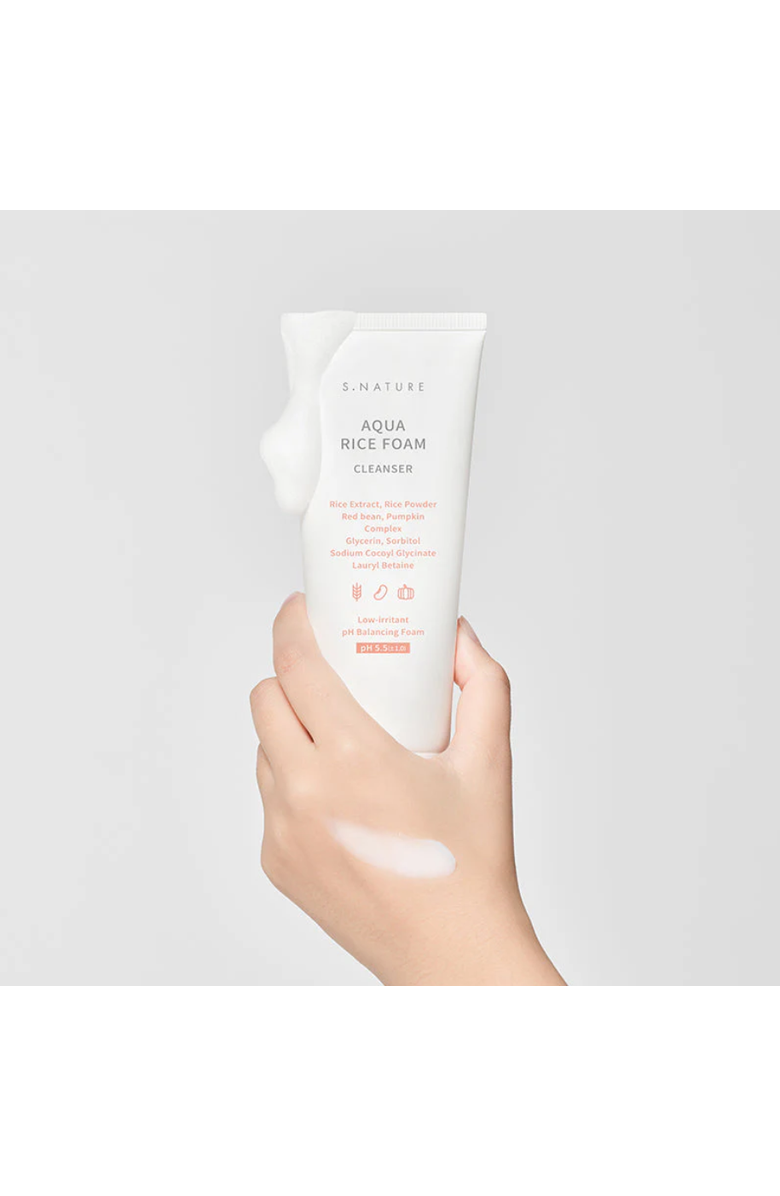 S.NATURE AQUA RICE FOAM CLEANSER, Alternate, color,