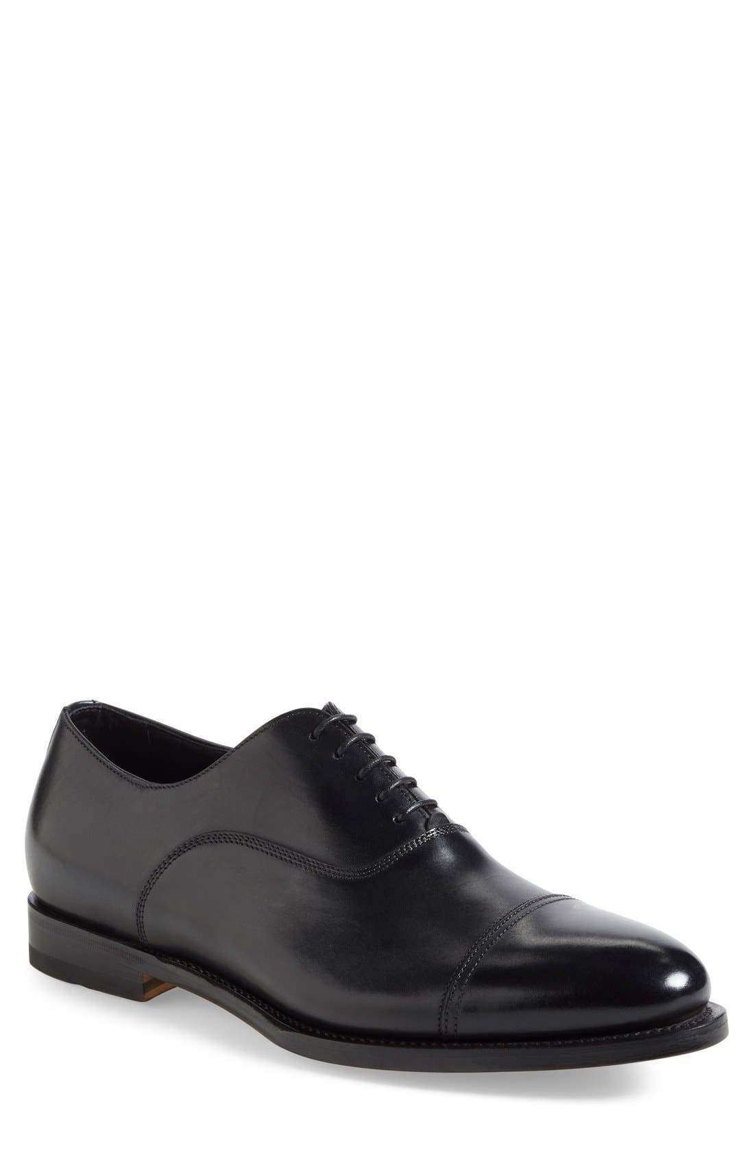 Santoni 'Ace' Cap Toe Oxford, Main, color, 