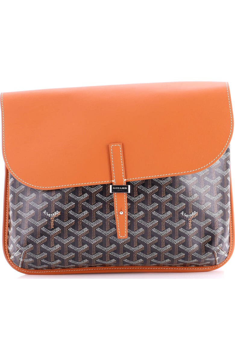 Pre-Owned Goyard Coursier Messenger Bag Coated Canvas and Leather, Main, color, Brown