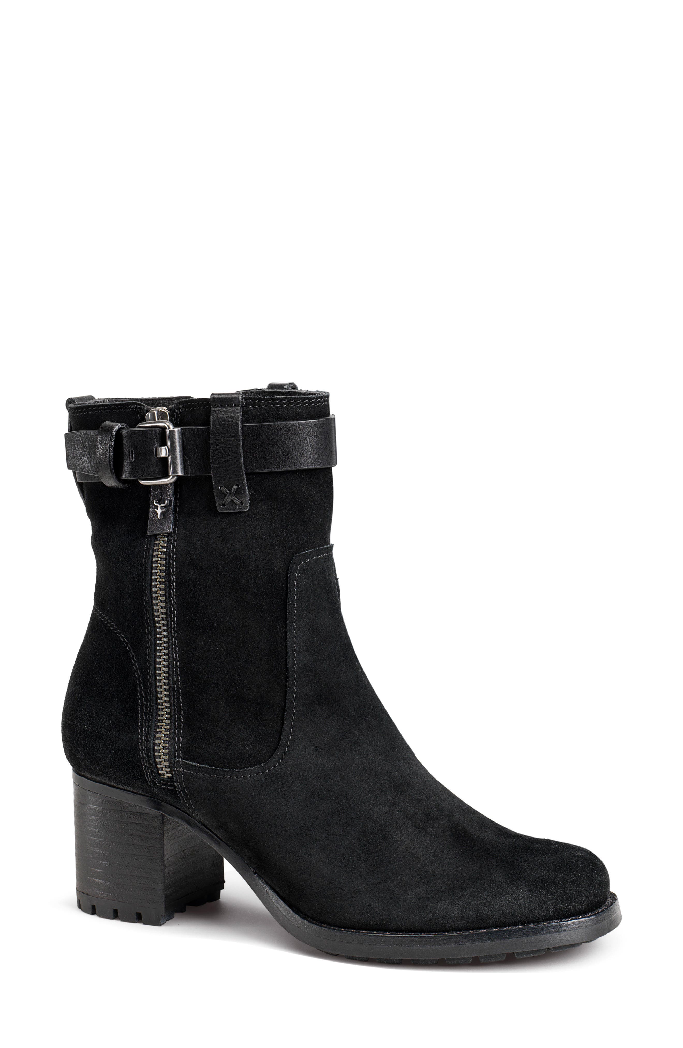Madison Waterproof Boot, Main, color, BLACK SUEDE