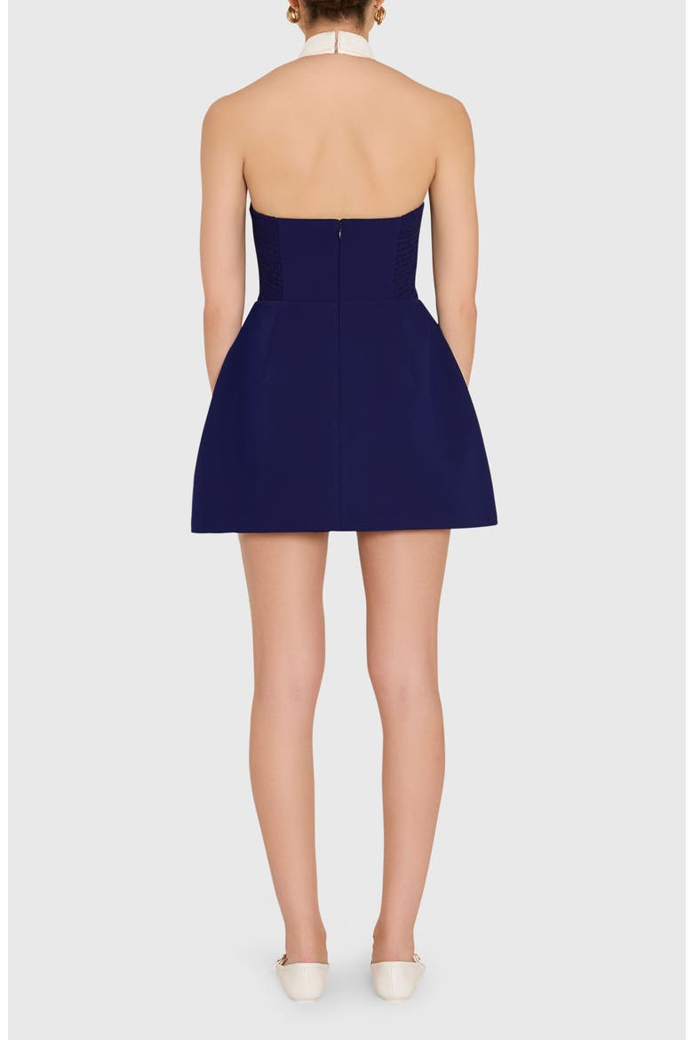 Archer Halter Romper, Alternate, color, NAVY IVORY