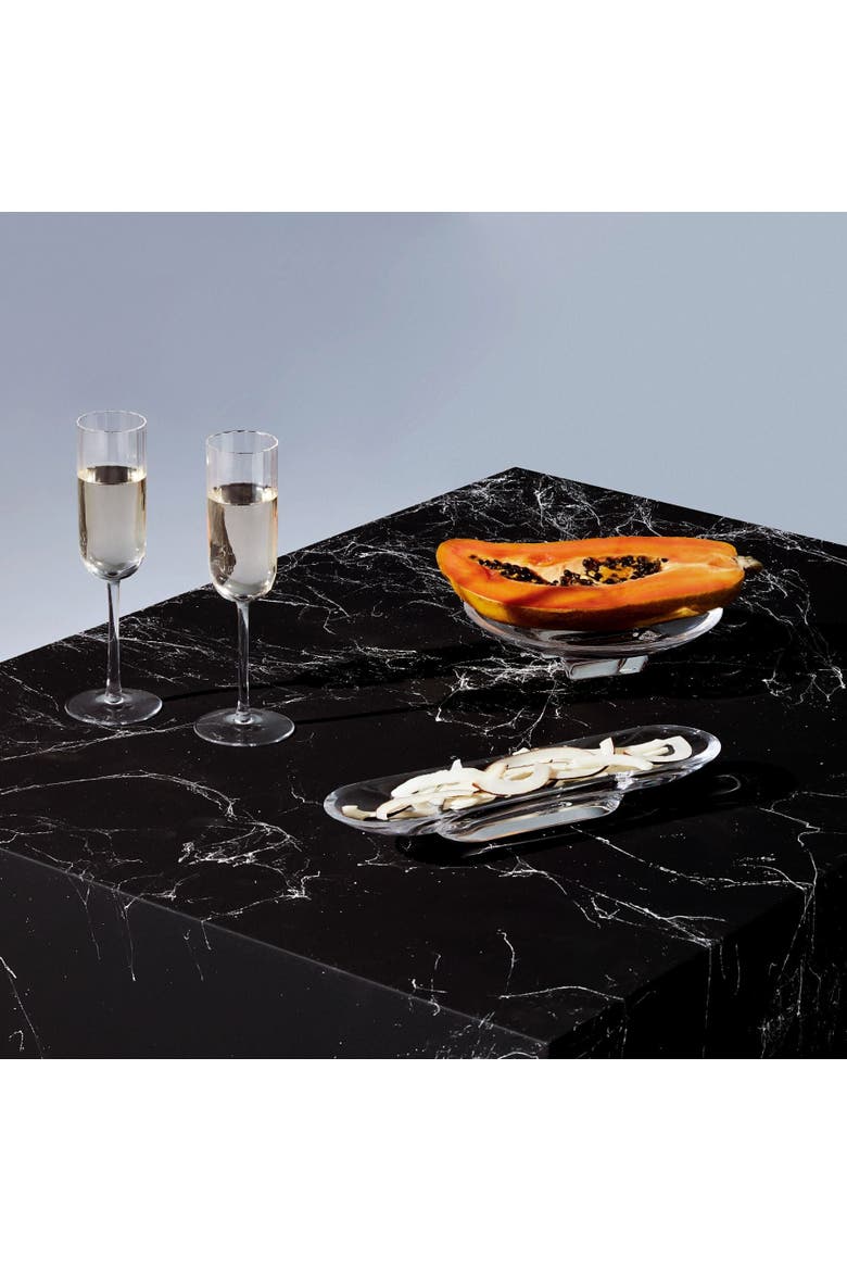 Silhouette Compartment Tray, Alternate, color, Clear