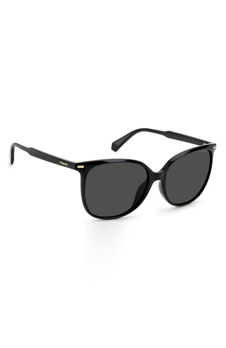 Polaroid 57mm Polarized Cat Eye Sunglasses, Alternate, color, 