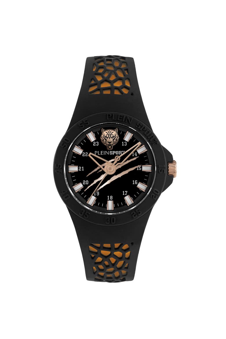 Watches Thunderstorm Unisex, Main, color, black/goldenrose