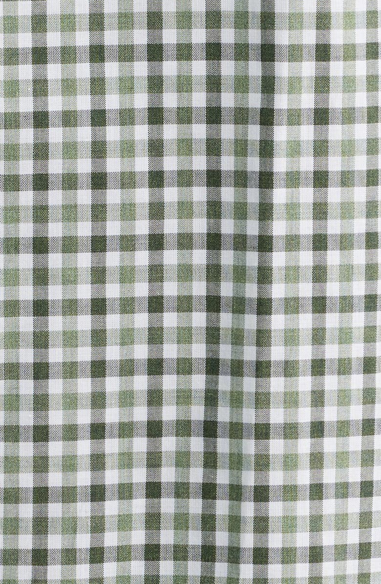 Scott Barber Regular Fit Gingham Cotton Button-Up Shirt, Alternate, color, Sage
