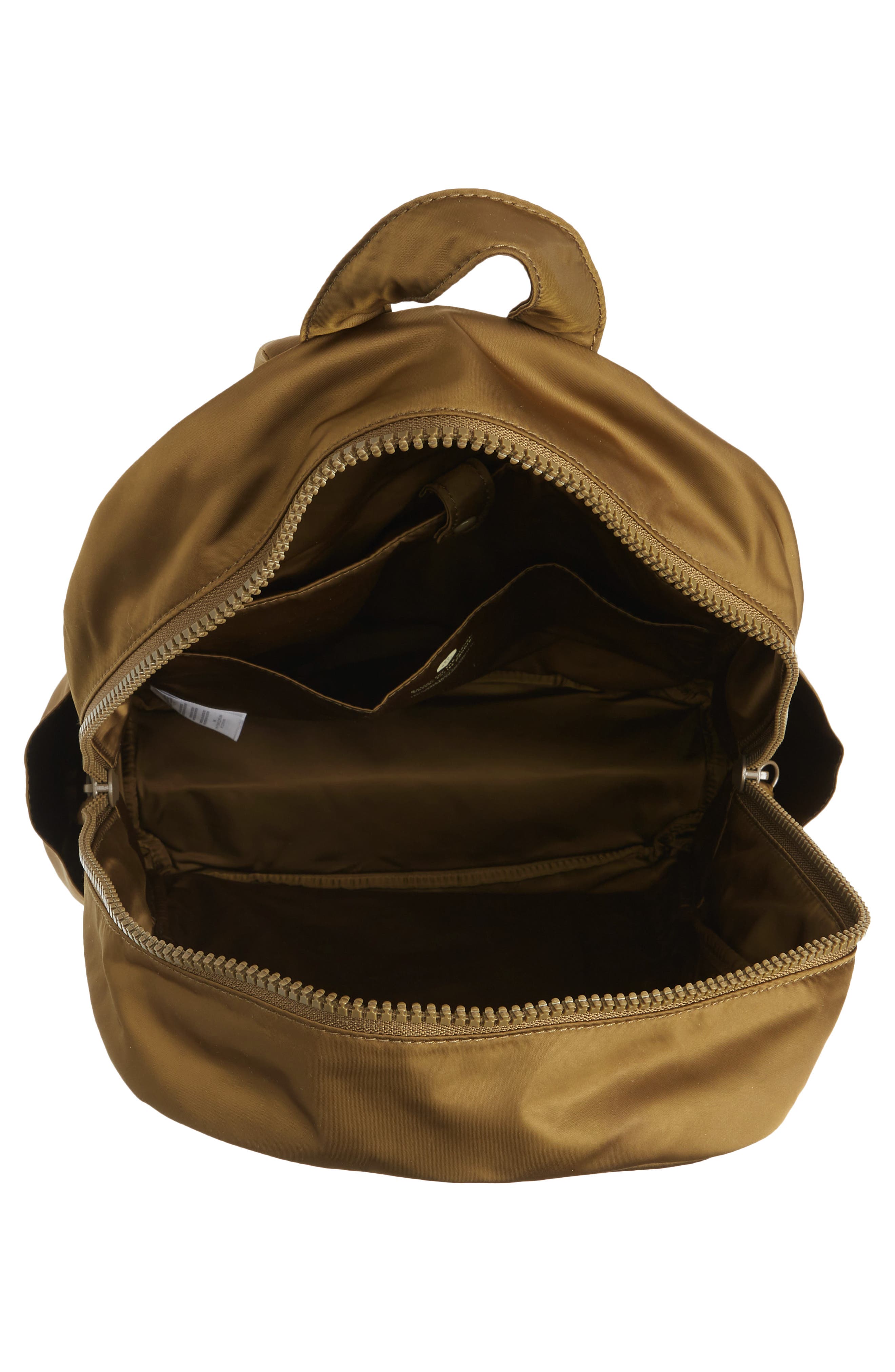 Travel Nylon Backpack, Alternate, color, GOLDEN SPINACH
