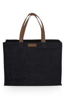 Picnic Time Market Large Waxed Canvas Tote