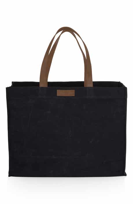 Picnic Time Market Large Waxed Canvas Tote