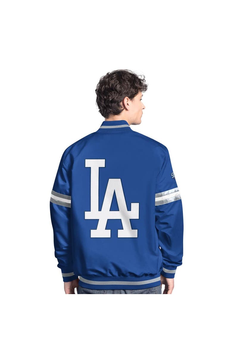 STARTER Men's Starter  Royal Los Angeles Dodgers Scout Full-Snap Varsity Jacket, Alternate, color, 