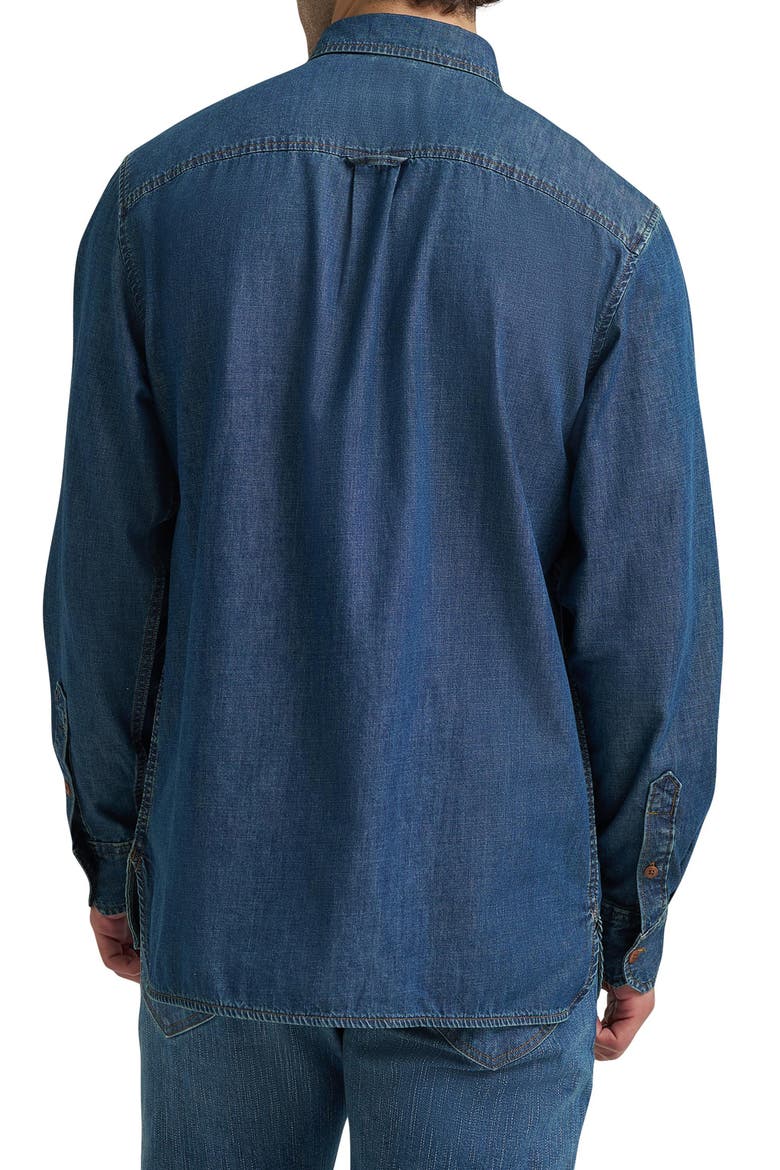 Gold Label Denim Long Sleeve Shirt, Alternate, color, GOLD RUSH