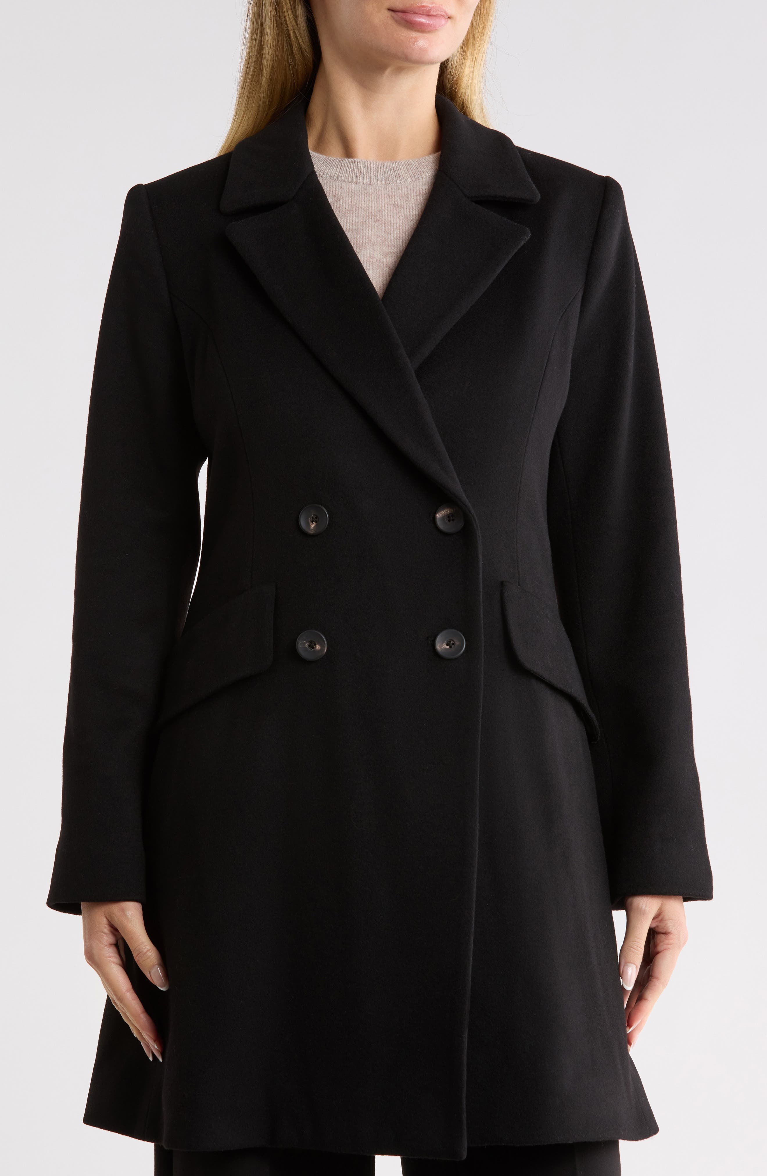Fit and Flare Wool Coat