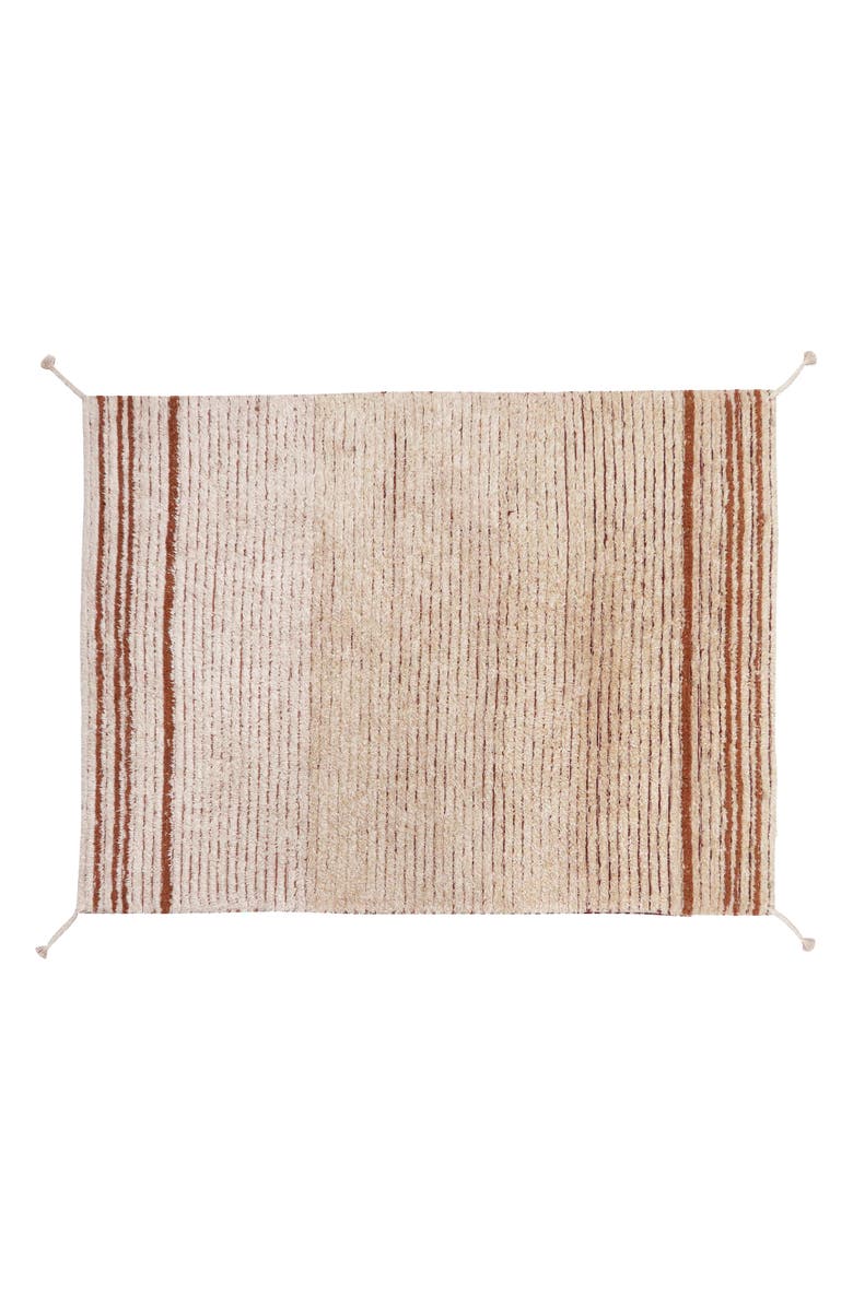 Lorena Canals Reversible Washable Recycled Cotton Blend Rug, Alternate, color, Toffee/ Natural Light Honey