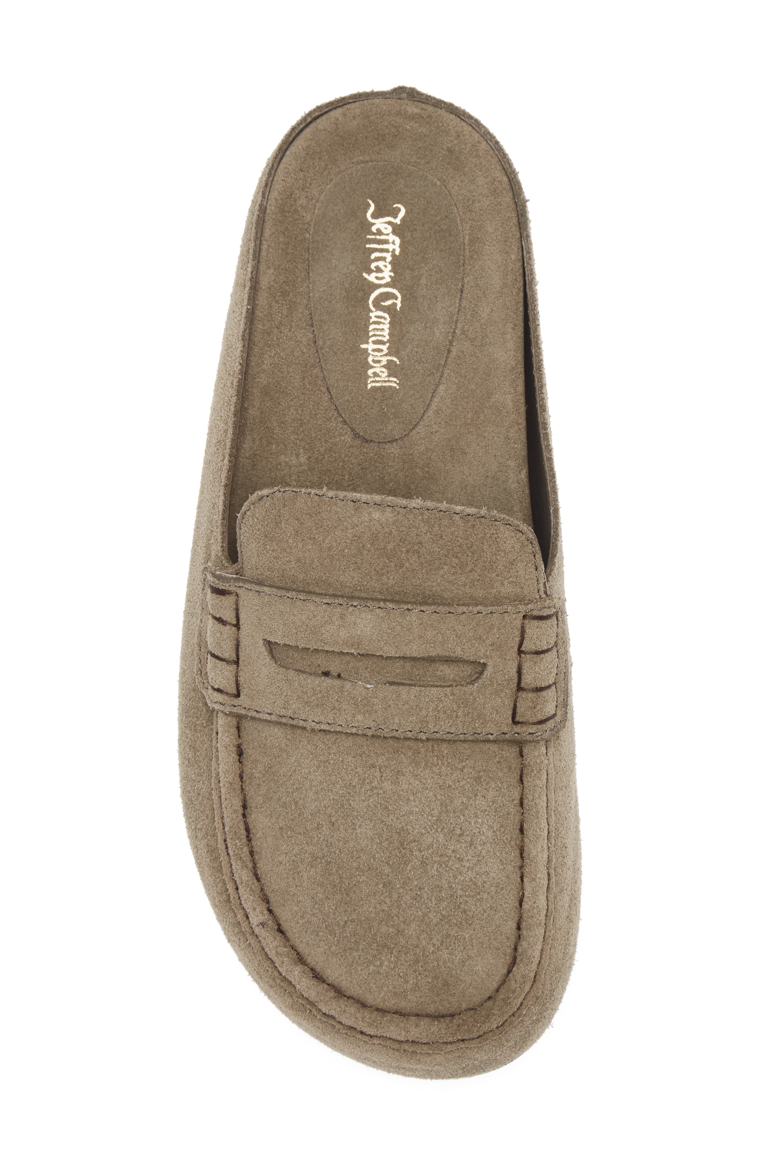 Jeffrey Campbell Miles Loafer Mule, Alternate, color, Light Khaki Suede