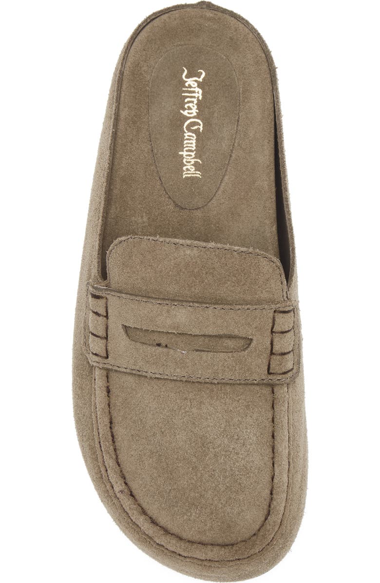 Jeffrey Campbell Miles Loafer Mule, Alternate, color, Light Khaki Suede