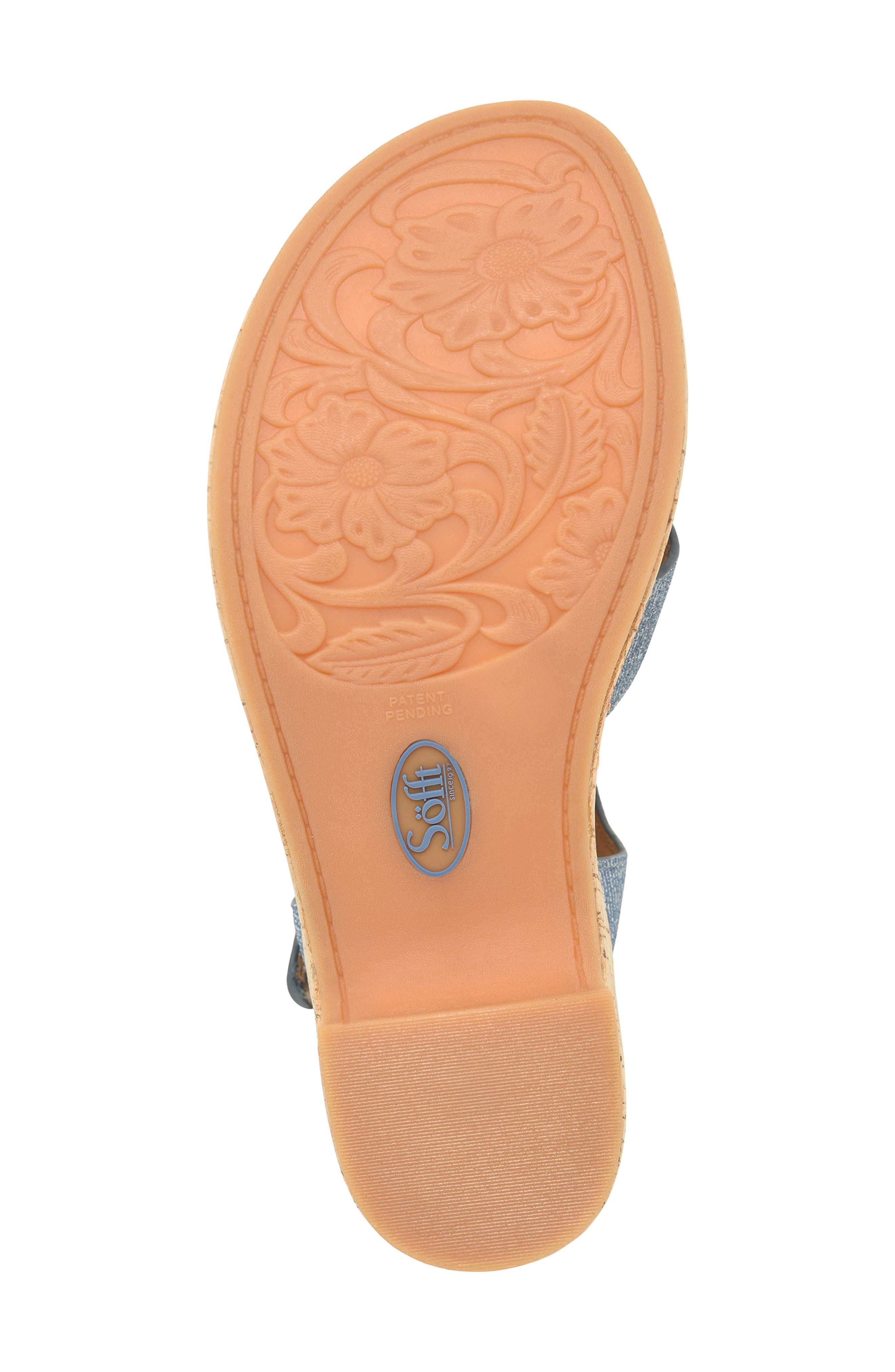 Söfft Capri Ankle Strap Platform Sandal, Alternate, color, Blue