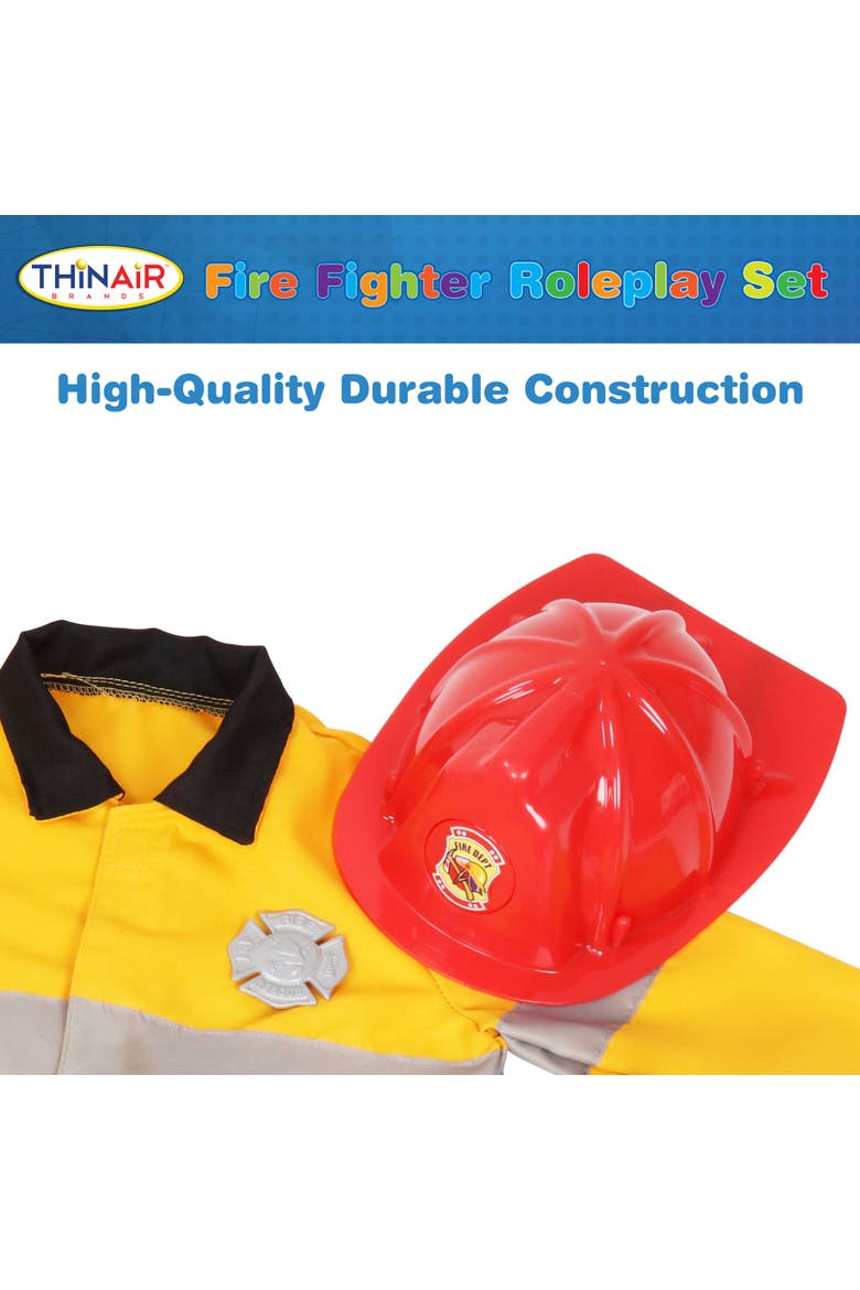 Firefighter Roleplay Set, 10 Piece Costume, Alternate, color, Multicolored