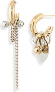Justine Clenquet Nick Mixed Metal Drop Earrings
