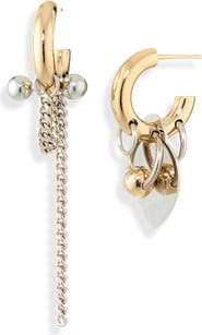 Justine Clenquet Nick Mixed Metal Drop Earrings