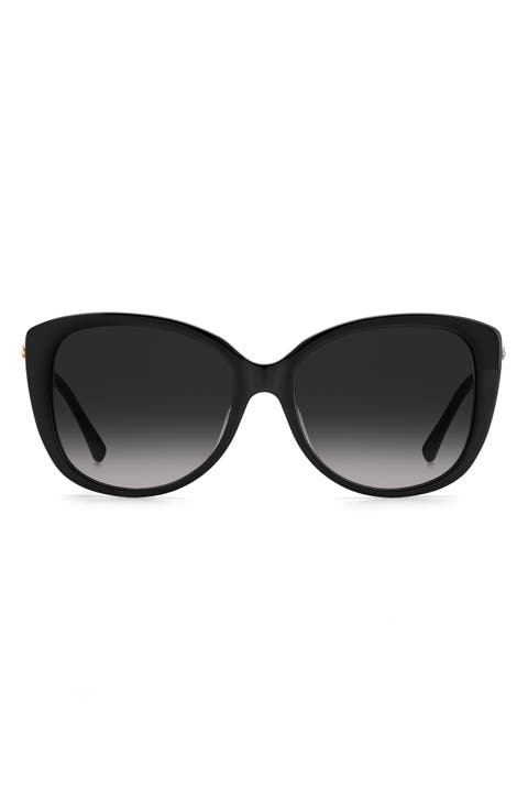 57mm lorene cat eye sunglasses