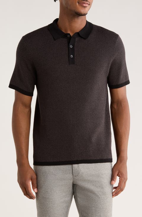 Geometric Jacquard Polo