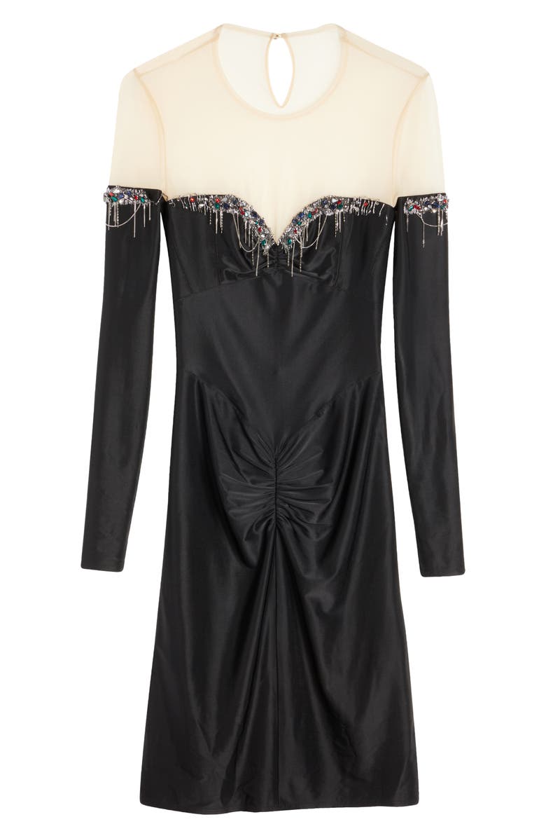 Rabanne Hardware Detail Long Sleeve Dress, Alternate, color, 