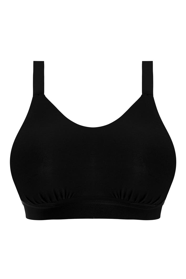 Downtime Wireless Bralette, Alternate, color, BLACK